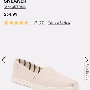 COPY - Toms brand Apargata slip on foam Ortho slip ons